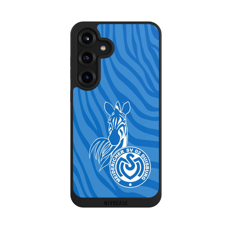 Galaxy S25 + NIVOpure Zebra Hellblau - MSV