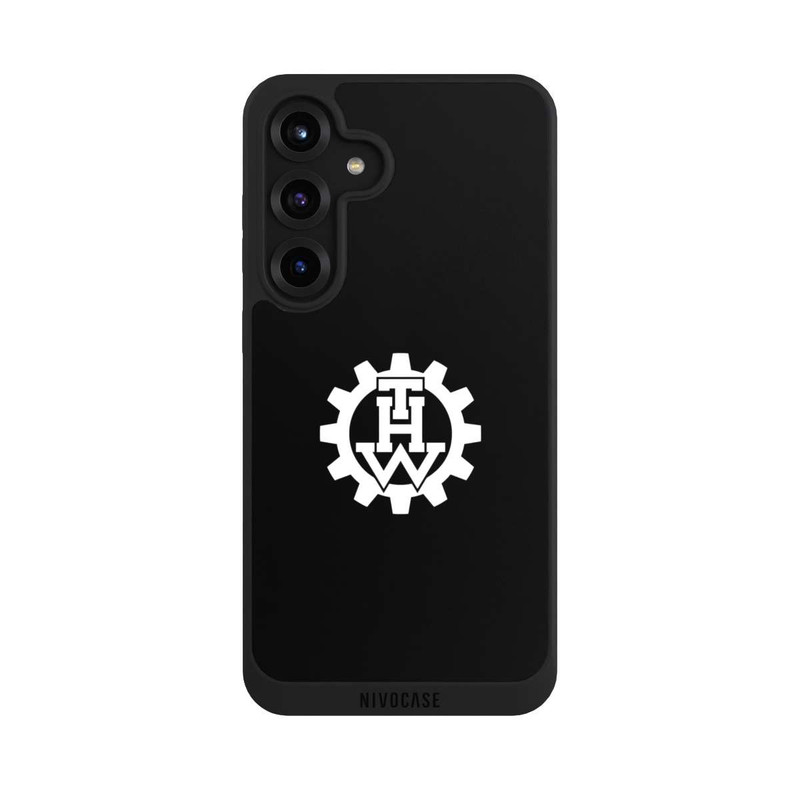 Galaxy S25 + NIVOpure THW Logo Schwarz