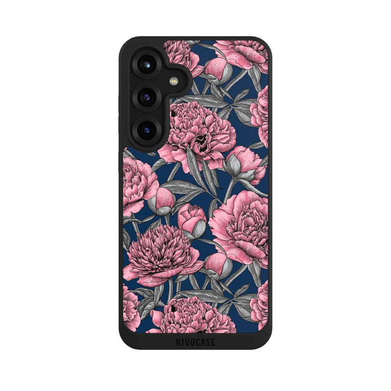 Galaxy S25 + NIVOpure Jardin de pivoines de nuit 4