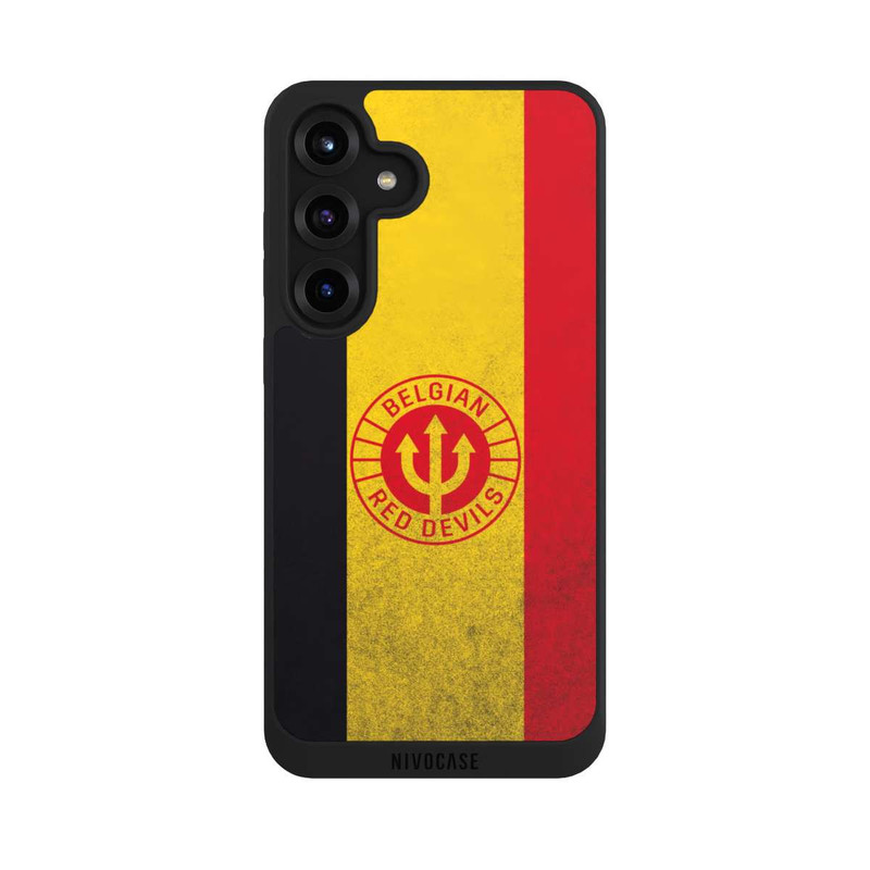 Galaxy S25 + NIVOpure Diables Rouges Belges Drapeau