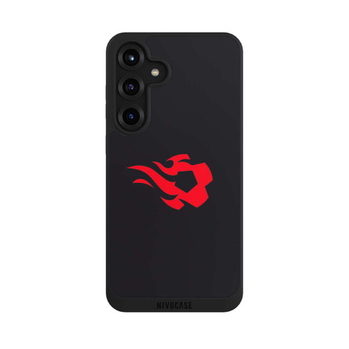 Samsung Galaxy S25+  NIVOpure Belgian Red Flames Schwarz