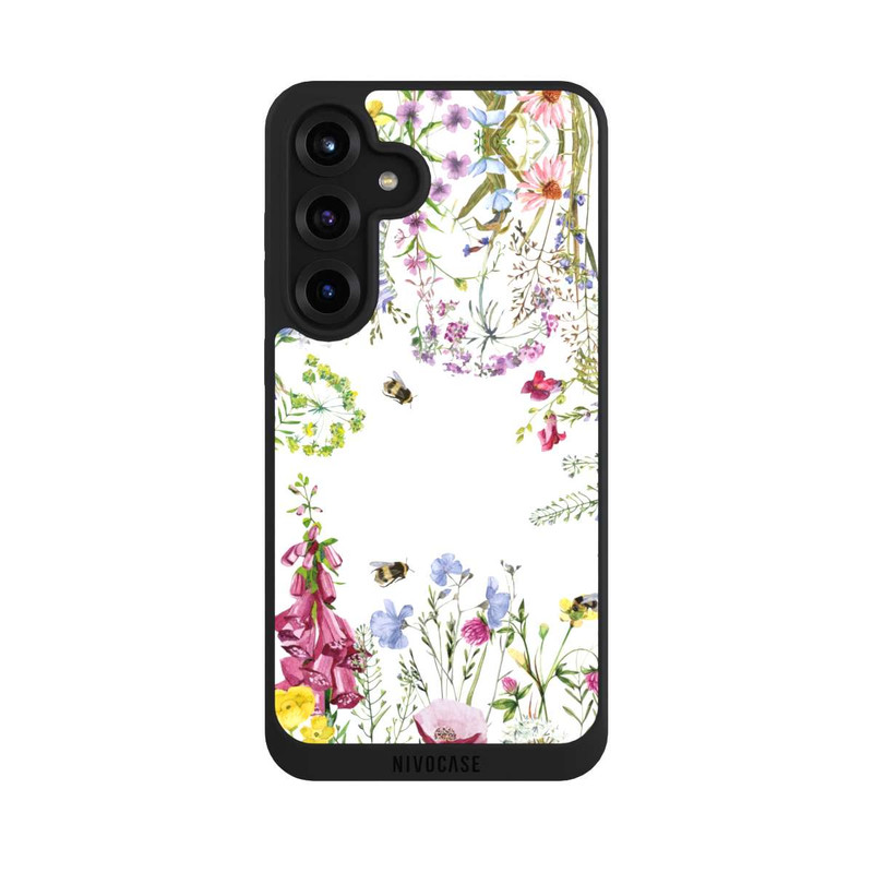 Galaxy S25 + NIVOpure Cadre de fleurs sauvages des prés d'été