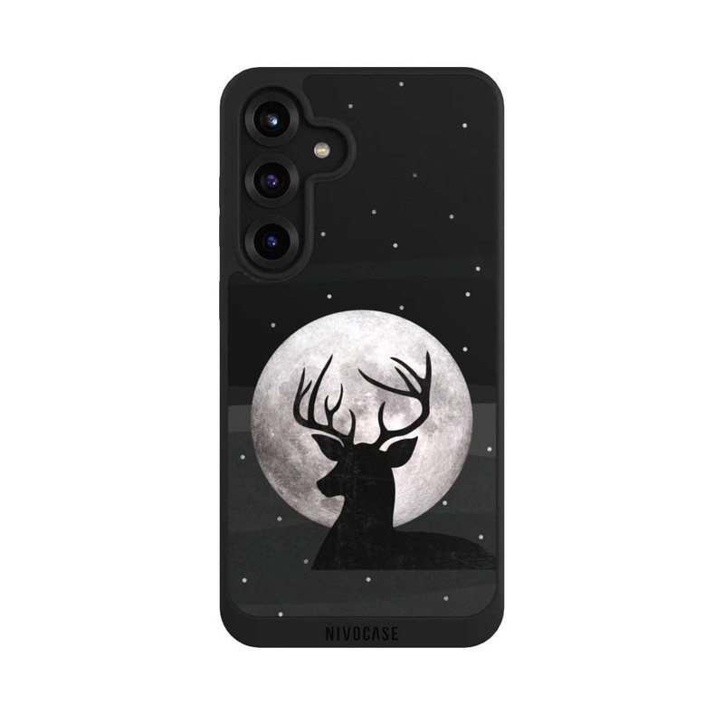 Galaxy S25 + NIVOpure Cerf et lune en argent