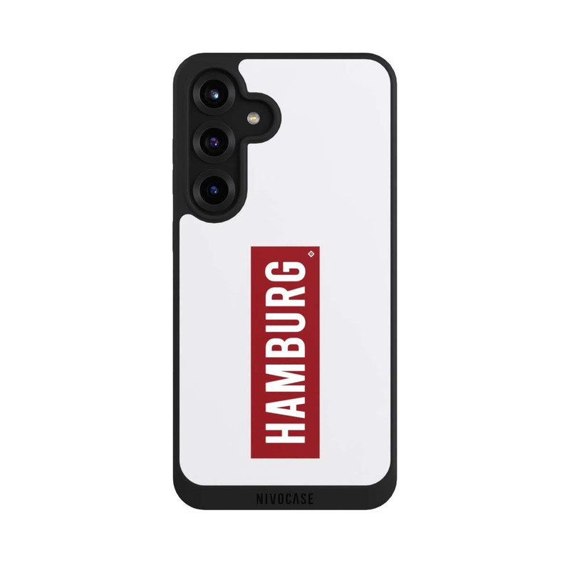 Galaxy S25 + NIVOpure HSV Hambourg rouge et blanc