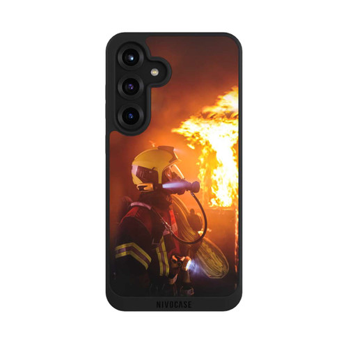 Samsung Galaxy S25+  NIVOpure Feuerwehrmann vor Explosion