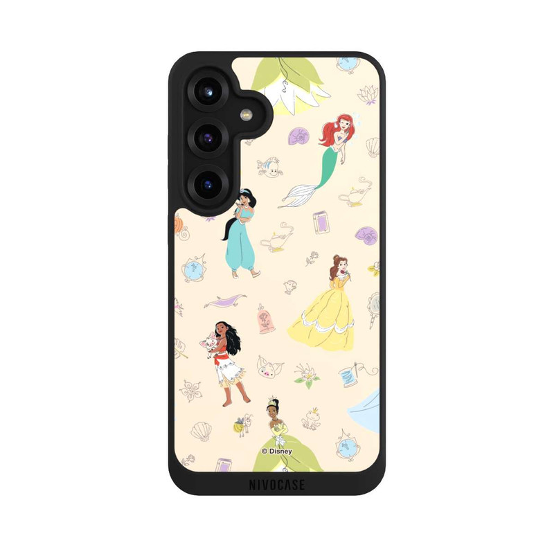 Galaxy S25 + NIVOpure Princess Pattern Beige Disney Princess