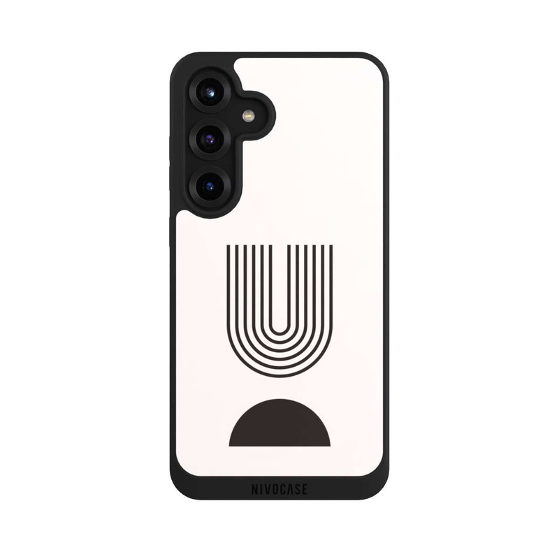 Galaxy S25 + NIVOpure Art moderne Lignes noires