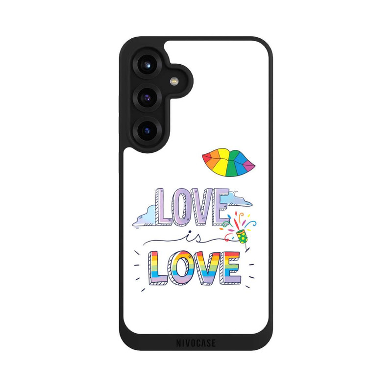 Galaxy S25 + NIVOpure Love is Love Arc-en-ciel