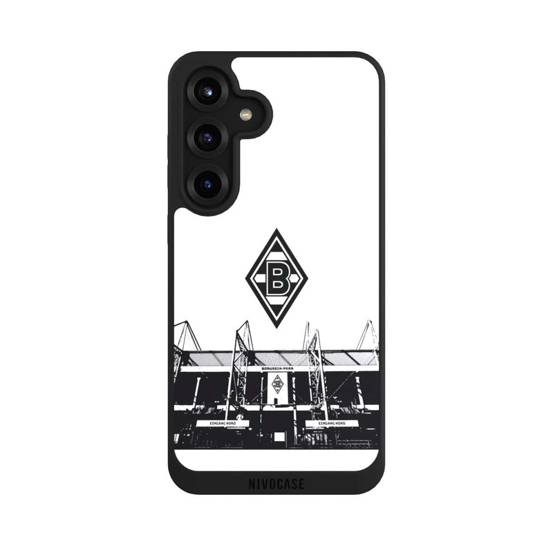 Galaxy S25 + NIVOpure Borussia-Park Schwarz und Weiß