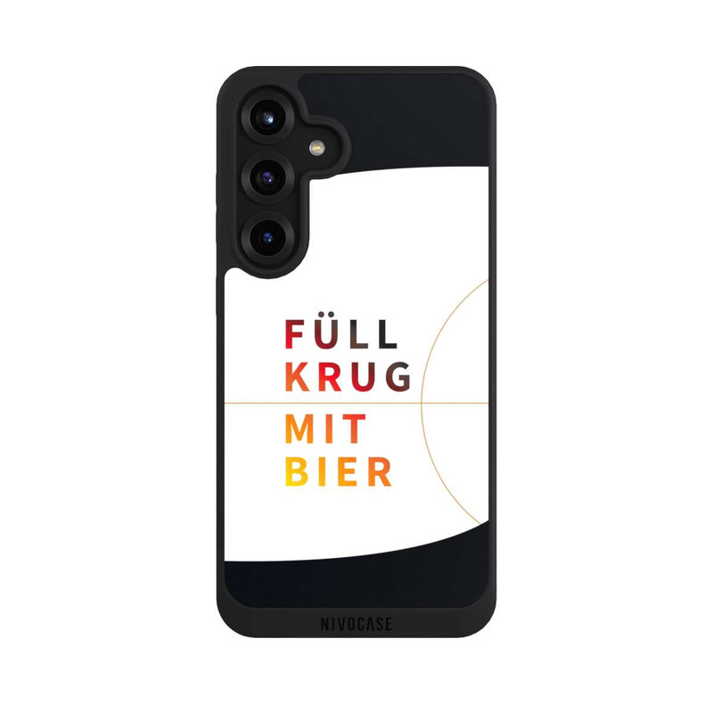 Galaxy S25 + NIVOpure Füllkrug mit Bier 
