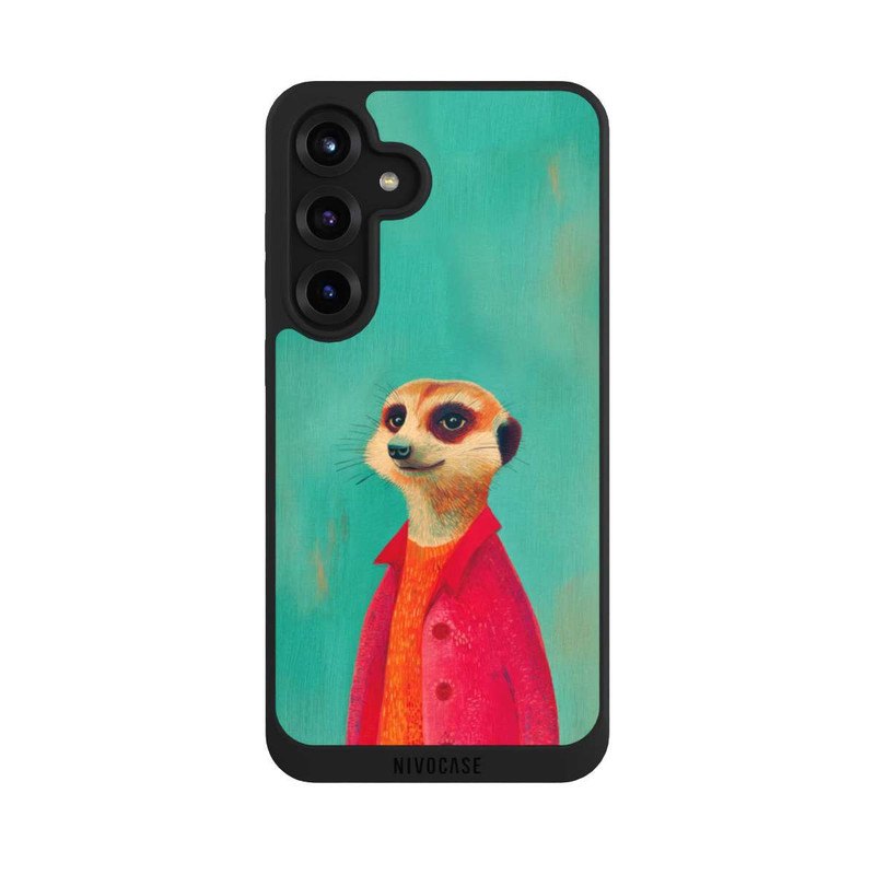 Galaxy S25 + NIVOpure Meerkat Green Illustration