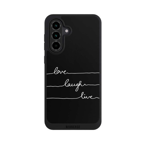 Samsung Galaxy A36 5G NIVOpure Love Laugh Live weiß/schwarz