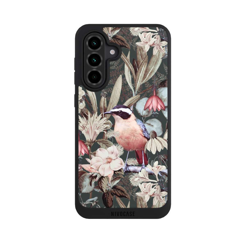 Galaxy A36 5G NIVOpure Orange Bird in Vintage Flower Pattern
