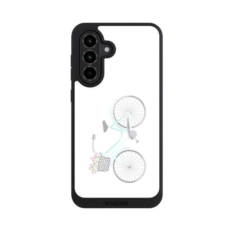 Galaxy A36 5G NIVOpure Retro Fahrrad weißer Hintergrund 