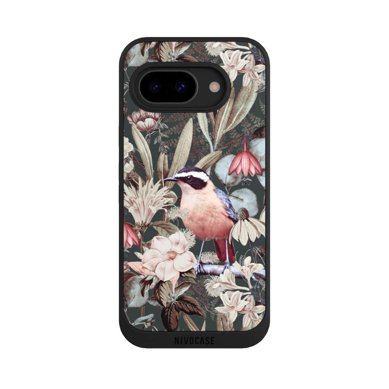 Pixel 9a NIVOpure Orange Bird in Vintage Flower Pattern