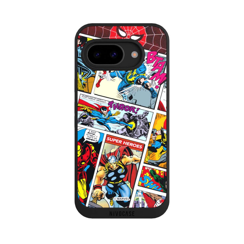 Pixel 9a NIVOpure Marvel Retro Comic Blue