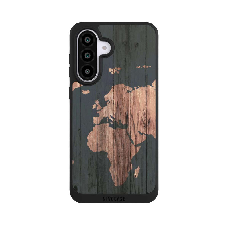 Galaxy A56 5G NIVOpure Wooden World Map