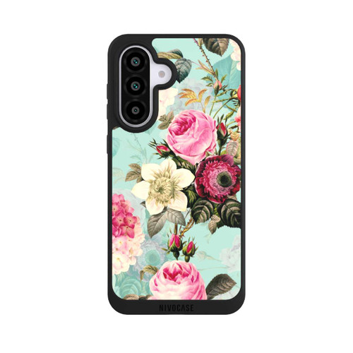 Samsung Galaxy A56 5G NIVOpure Turquoise Wallpaper Roses