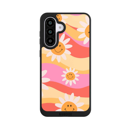Samsung Galaxy A56 5G NIVOpure Retro Smiles Orange Colorful