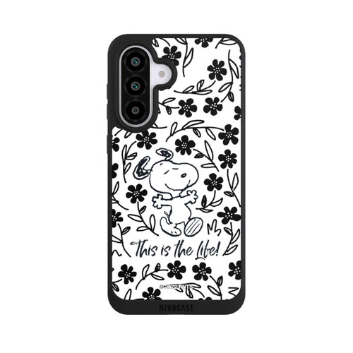 Samsung Galaxy A56 5G NIVOpure Snoopy schwarz und weiß This Is The Life