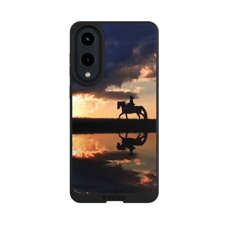 Galaxy S25 Edge NIVOpure Randonnée à Cheval au Crépuscule