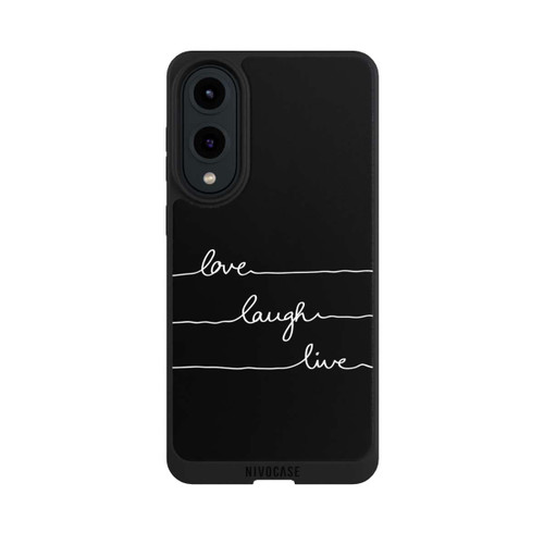 Samsung Galaxy S25 Edge NIVOpure Love Laugh Live white/black