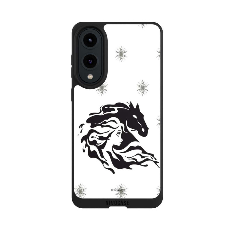 Galaxy S25 Edge NIVOpure Elsa Nokk la Reine des Neiges 2 Noir et Blanc