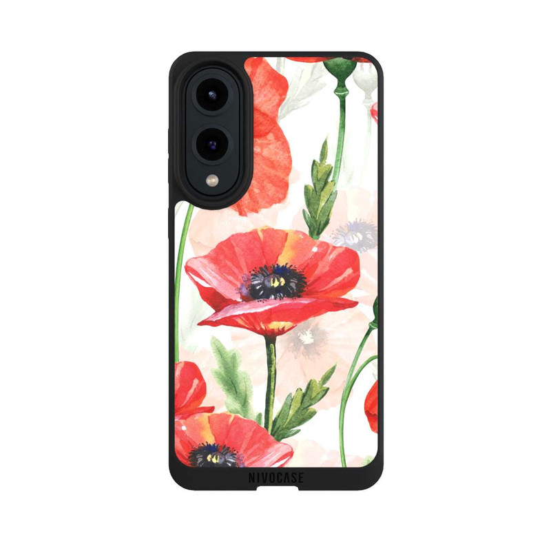Galaxy S25 Edge NIVOpure Coquelicots aquarelle