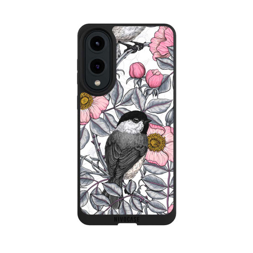 Samsung Galaxy S25 Edge NIVOpure Schwarzkopfmeisen und Wilde Rosen