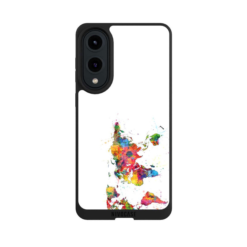 Galaxy S25 Edge NIVOpure Éclats de cartes du monde