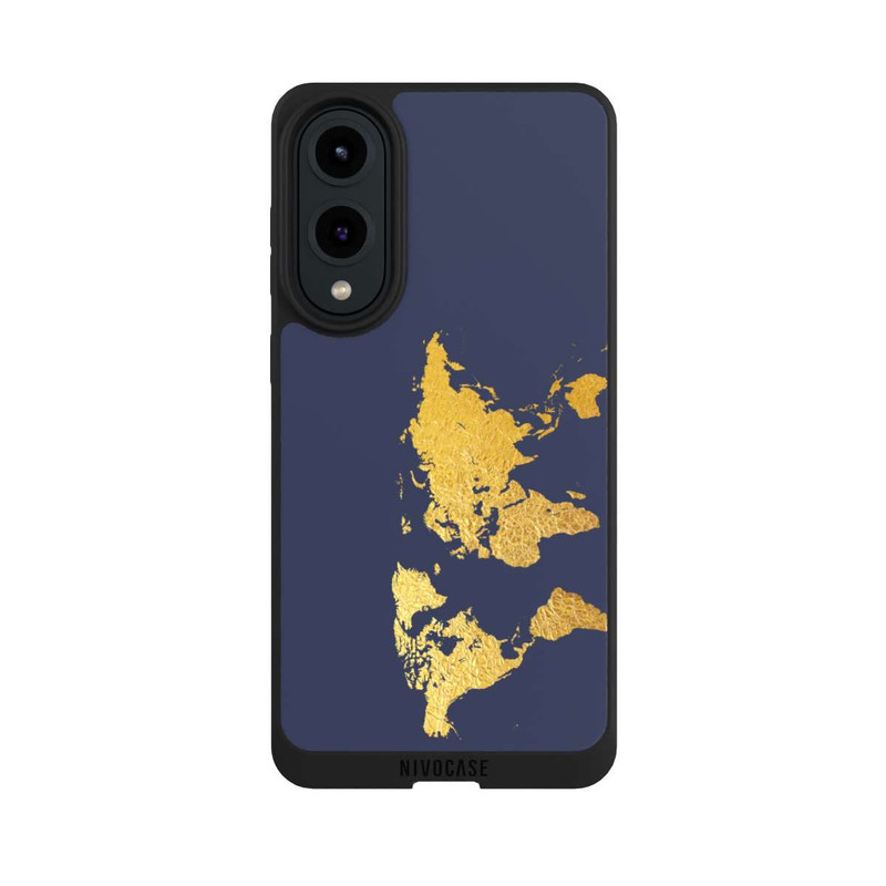 Galaxy S25 Edge NIVOpure Carte du monde en or
