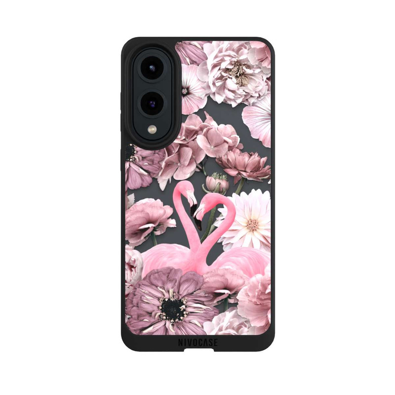 Galaxy S25 Edge NIVOpure Flamingos in Blumen Muster