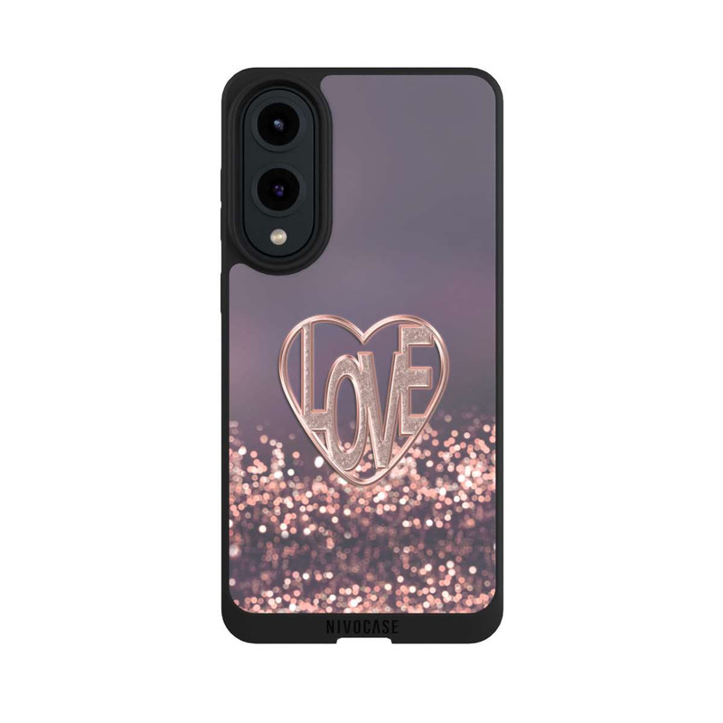 Galaxy S25 Edge NIVOpure LOVE Rose Pailleté