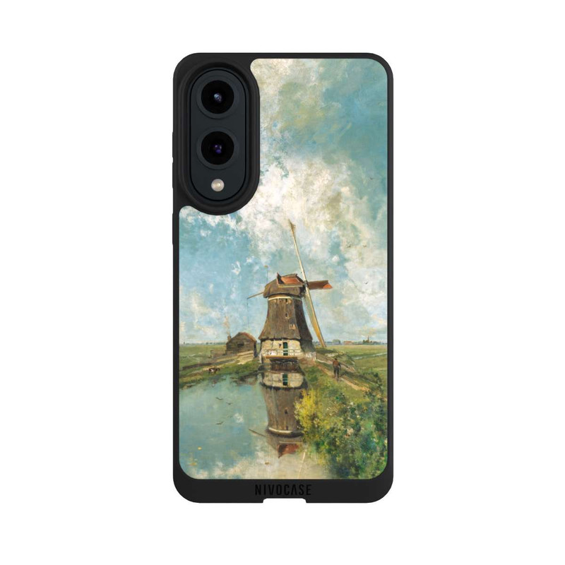 Galaxy S25 Edge NIVOpure A Windmill on a Polder Waterway