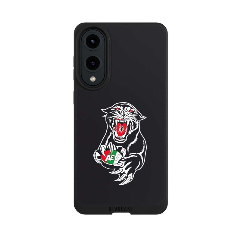 Galaxy S25 Edge NIVOpure Augsburger Panther Logo noir