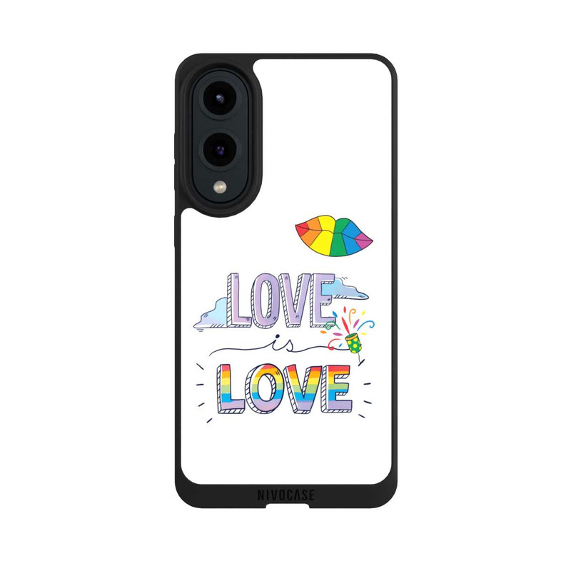 Galaxy S25 Edge NIVOpure Love is Love Arc-en-ciel