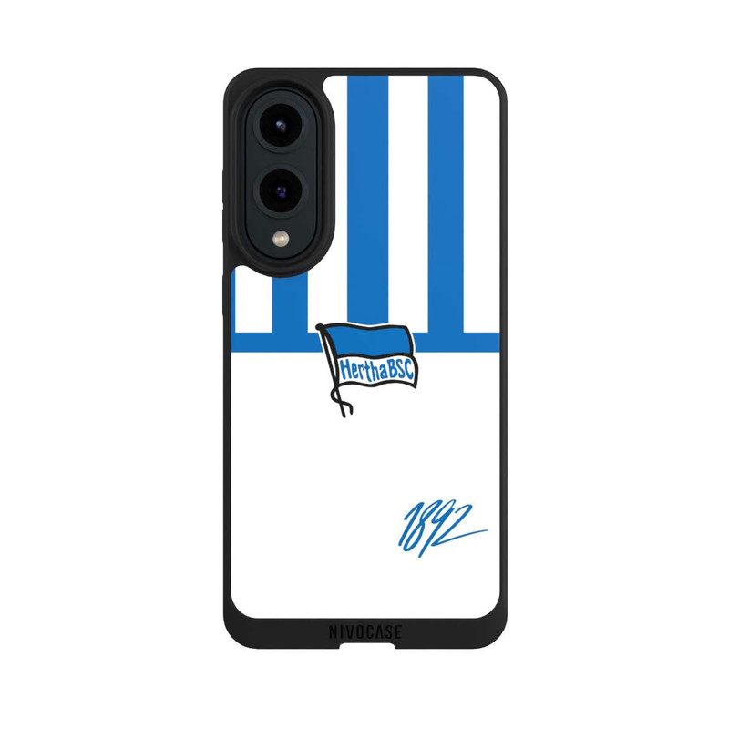 Galaxy S25 Edge NIVOpure Blau und Weiß Horizontal Streifen