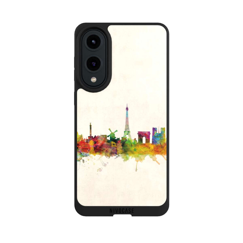 Galaxy S25 Edge NIVOpure Paris Skyline Vintage Background