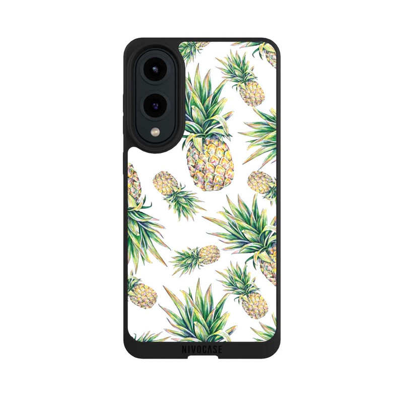 Galaxy S25 Edge NIVOpure Pineapple-weißer Hintergrund 