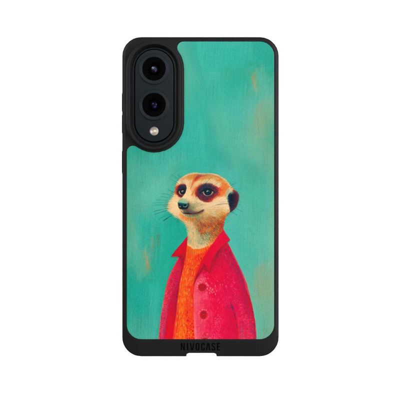Galaxy S25 Edge NIVOpure Meerkat Green Illustration
