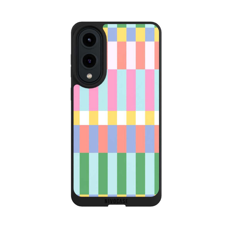 Galaxy S25 Edge NIVOpure Checked Theme Pastel