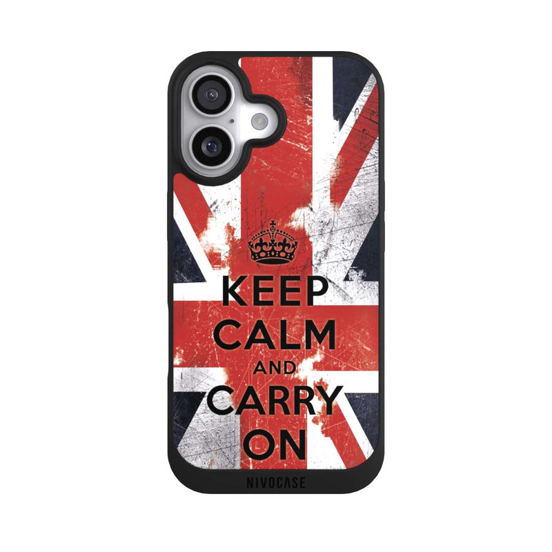 iPhone 17 NIVOpure Keep Calm and Carry on - British