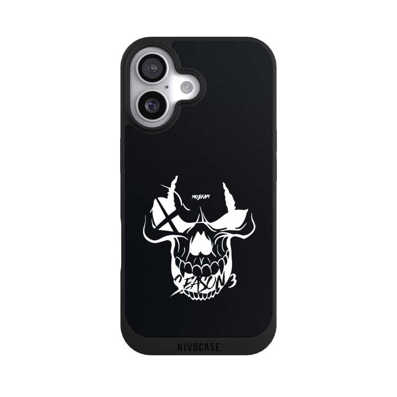 iPhone 17 NIVOpure Schädel Schwarz/Weiß