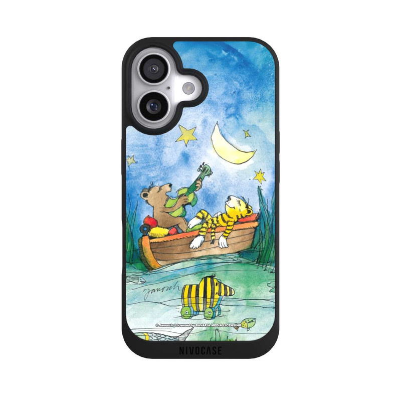 iPhone 17 NIVOpure Bär und Tiger im Mondschein