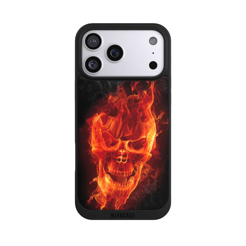 iPhone 17 Pro Max NIVOpure Crâne en Feu