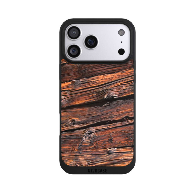 iPhone 17 Pro Max NIVOpure Weathered Wooden Plank