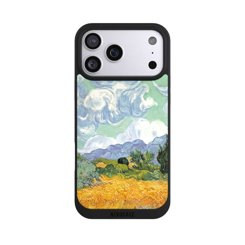 iPhone 17 Pro Max NIVOpure Weizenfeld mit Zypressen
