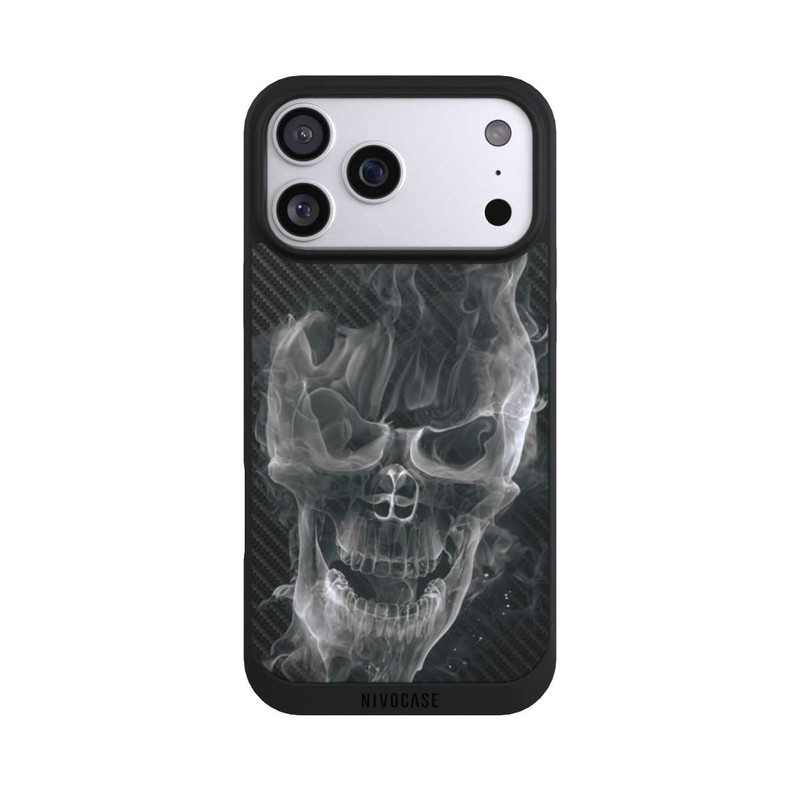 iPhone 17 Pro Max NIVOpure Crâne Fumée Carbone