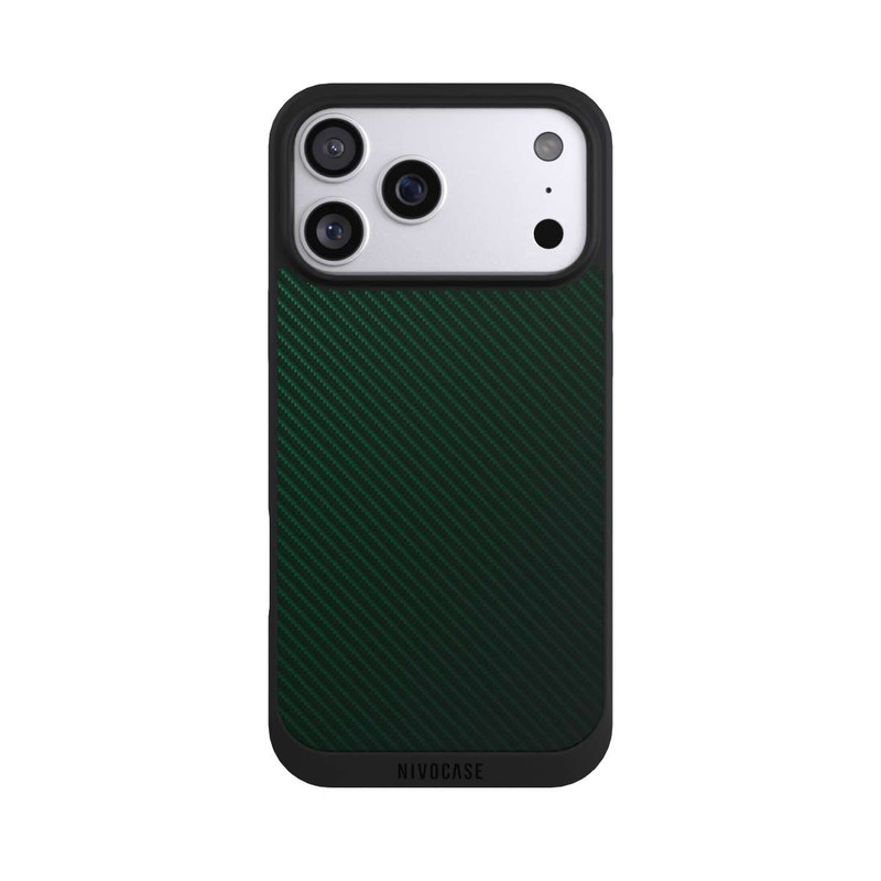 iPhone 17 Pro Max NIVOpure British Racing Green Carbon