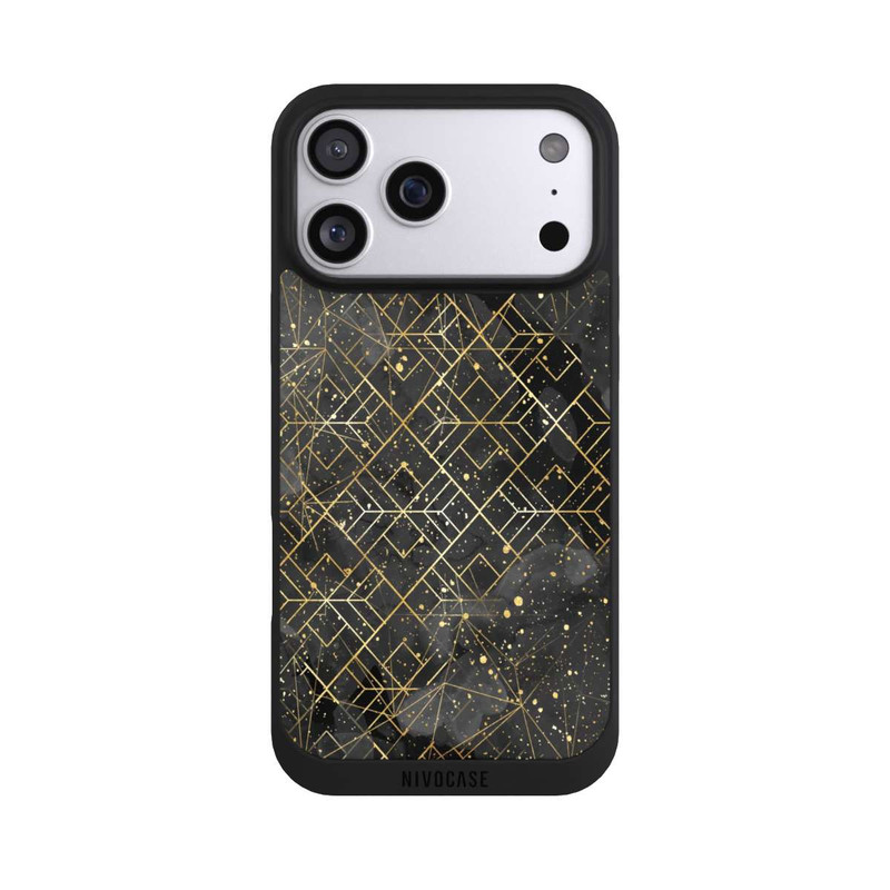iPhone 17 Pro Max NIVOpure Marble Black Grid